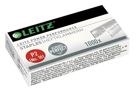 Leitz Power Performance P2 / Drátek do sešívačky / No. 10 / 1000 ks / pozinkovaná ocel