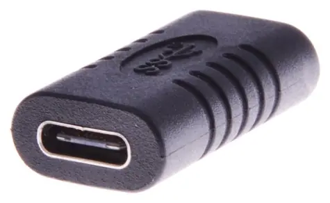 PremiumCord spojka USB-C Female - USB-C Female černá / Spojka / USB 3.1 / 5 Gbps
