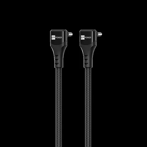 ER Power Double Cobra černá / Kabel / USB-C/USB-C / PD 100W / úhlové konektory 90° / 1,5m