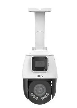 Uniview IPC9312LFW-AF28-2X4 bílá / IP kamera / Duální PTZ+statická / 2x 2 Mpix / Zoom 4x / IR 50 m / PoE / IP66