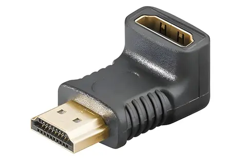 OEM Redukce HDMI A(M)-A(F) lomená dolů / Redukce / pozlacené konektory