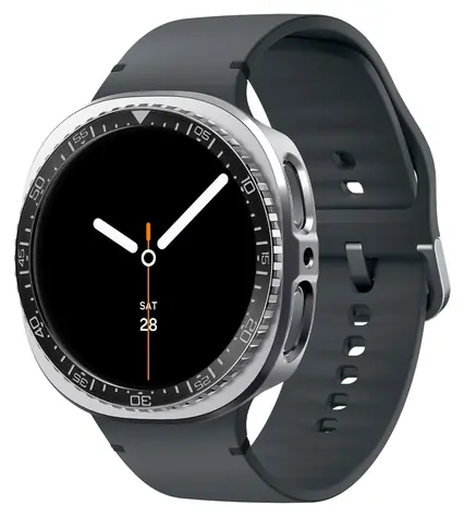 Spigen Bezel Tune Pro (Diver) černá / Ochranný kryt / pro Samsung Galaxy Watch 9/8 44mm / nerezová ocel