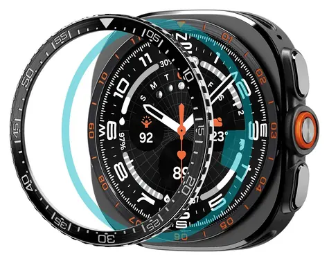 Spigen Bezel Tune (Diver) černá / Ochranný rámeček / Samsung Galaxy Watch Ultra 2 47mm