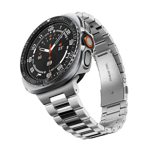 Spigen Bezel Tune Pro (Diver) černá / Ochranný rámeček / Samsung Galaxy Watch Ultra 2 47mm / nerezová ocel