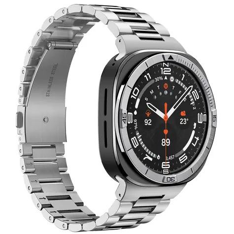 Spigen Bezel Tune (Pilot) stříbrná / Ochranný rámeček lunety / Samsung Galaxy Watch Ultra 2 47mm