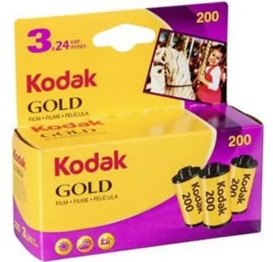Kodak Gold 200 135/24 3ks / Barevný negativní film / ISO 200 / 24 snímků