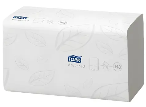 Tork Advanced H3 bílé / Papírový ručník skládaný ZZ / 2vrstvý