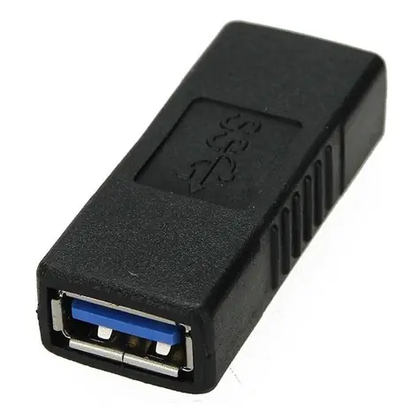 PremiumCord redukce USB-A(F) - USB-A(F) černá / Redukce / USB 3.0