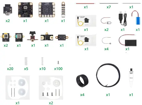 Bambu Lab CyberBrick Beginner Hardware Kit ZK004 / Stavebnice / Dálkově ovládaný model / Programovatelná