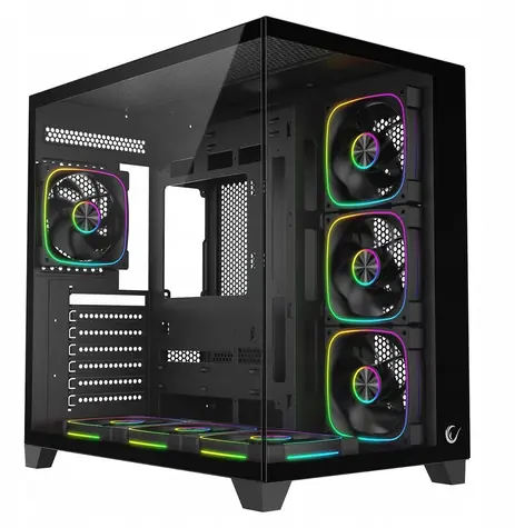Rampage SEALITE černá / PC skříň / Tvrzené sklo / 7x ARGB PWM ventilátor