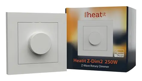 Heatit Z-Dim2 250W / Otočný stmívač