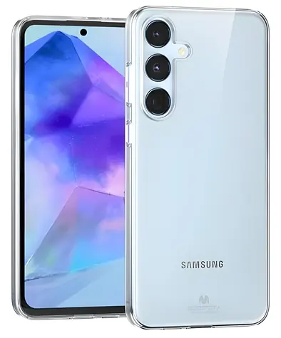 Mercury Jelly Clear transparentní / Kryt pro Samsung Galaxy A55 5G / TPU / průhledný