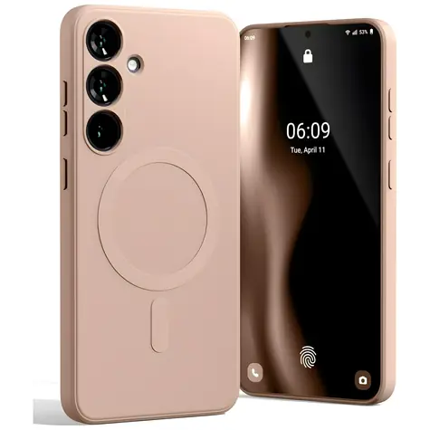 Mercury MagSafe Semi-Silicone Galaxy S25+ Pink Sand / Kryt / Samsung Galaxy S25+ / MagSafe / Silikon
