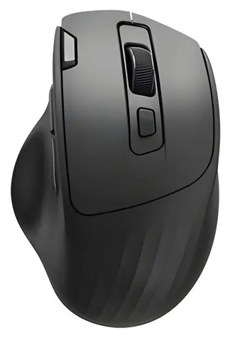 C-TECH WLM-23 černá / Bezdrátová optická myš / Dual mode / BT5.0 + 2,4GHz / 3200DPI / 7 tlačítek / USB nano receiver