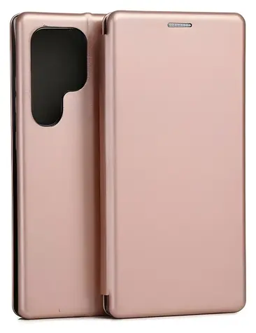 Beline Book Magnetic Samsung Galaxy S24 Ultra S928 růžovo-zlatá / Pouzdro / Flipové / Peněženka / Magnetické zavírání