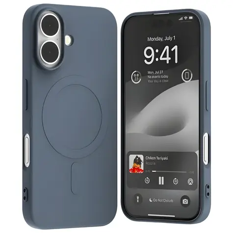 Mercury Semi-Silicone MagSafe světle modrá / Kryt / Apple iPhone 16 / MagSafe / Silikon