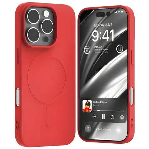 Mercury Semi-Silicone MagSafe kryt pro iPhone 16 Pro červená / Pouzdro / Silikonové / MagSafe