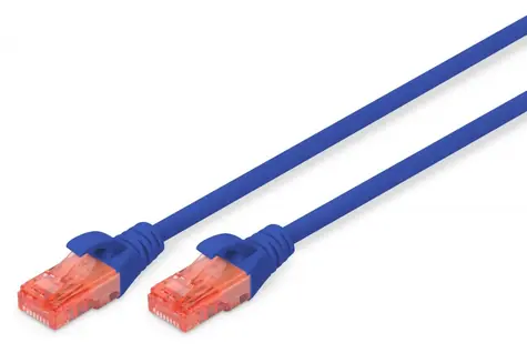 Digitus Cat6 U/UTP modrý / Patch kabel / RJ45-RJ45 / 5 m / PVC