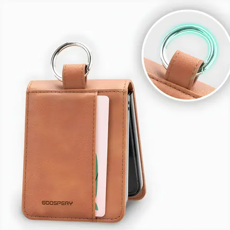 Mercury Basic Diary pouzdro pro Samsung Galaxy Z Flip7 světle hnědé / Pouzdro / Knížkové