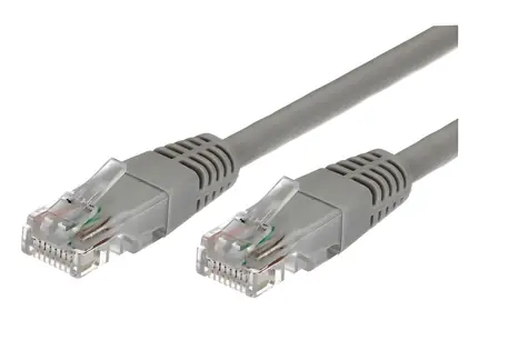 Patch kabel UTP CAT6A 1m šedý / Síťový kabel / RJ45