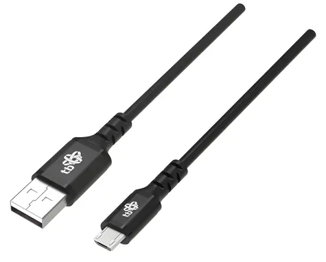 Silikonový USB - MicroUSB kabel 1 m černá / Datový kabel / Quick Charge