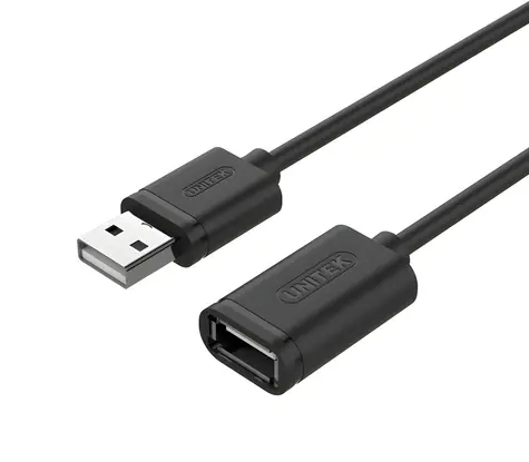 USB prodlužovací kabel Y-C428GBK / Prodlužovací kabel / USB-A (M) - USB-A (F) / USB 2.0 / 1 m