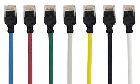 Mercodan patch kabel CAT6a SLIM UTP 0,25 m (371926002) / Síťový kabel / RJ-45