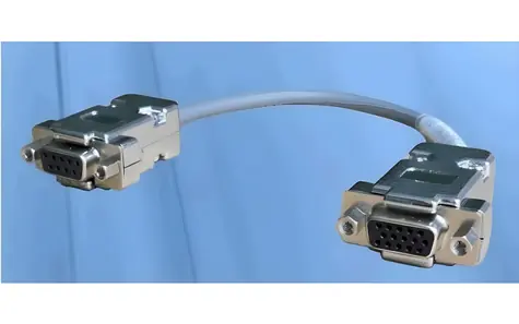 Mercodan VGA kabel propojovací 0,3 m / Kabel VGA / VGA (F) - VGA (F) / 0,3 m