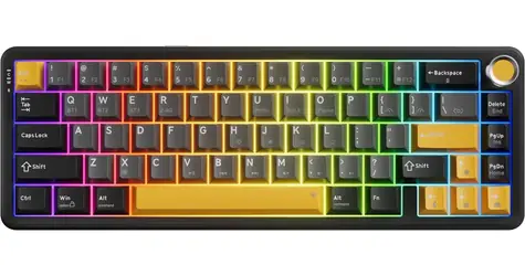 Marvo Titan 65 Banana Crystal KG984W / Klávesnice / bezdrátová