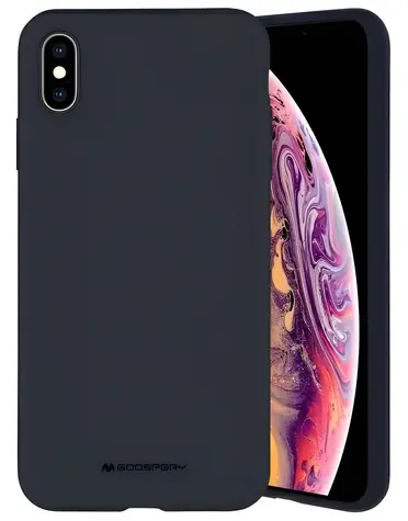 Mercury Silicone pouzdro pro Samsung Galaxy A34 5G (A346) tmavě modré / Pouzdro / Silikon / Bezdrátové nabíjení