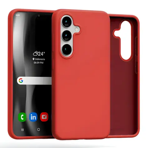 Mercury Silicone Case červená / Pouzdro / Silikonové / pro Samsung Galaxy S25