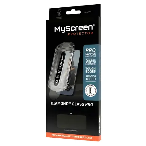 MyScreen Diamond Glass Pro Fit Frame / Ochranné sklo / Samsung Galaxy S25 Ultra / s instalačním rámečkem / 9H
