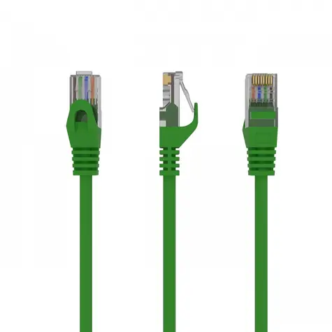 Patch kabel UTP Cat6 0,25 m zelený / Síťový kabel / RJ45-RJ45
