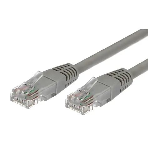 Patch kabel UTP CAT5e 1,5 m šedý / Síťový kabel / RJ45