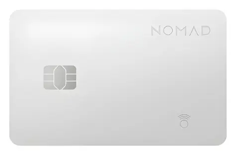Nomad Tracking Card Pro bílá / Lokalizační karta / Apple Find My / bezdrátové nabíjení / výdrž 16 měsíců
