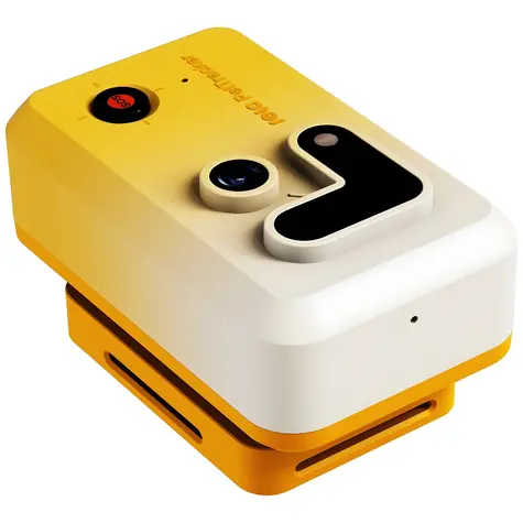 Enabot GPS lokátor pro psy a kočky žlutá / GPS lokátor / kamera 1080p / Wi-Fi / BT / IP57