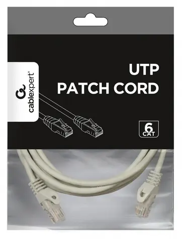 UTP patchkabel Cat.6 3m šedý / Patch kabel / měď / UTP / cat. 6