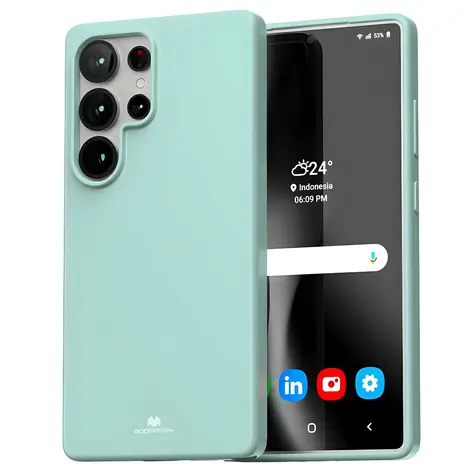 Mercury Soft Samsung Galaxy S25 Ultra mint / Pouzdro / TPU / Matný povrch