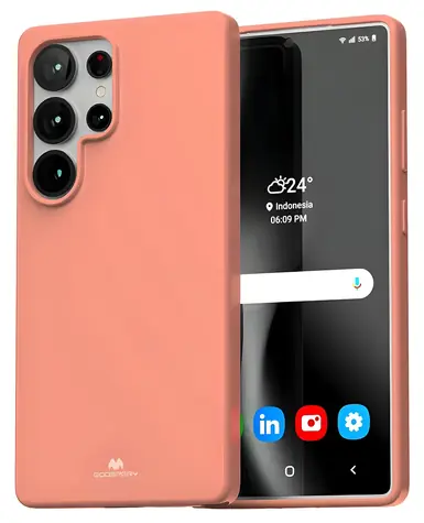 Mercury Soft Samsung Galaxy S25 Ultra pink / Pouzdro / TPU / Matný povrch