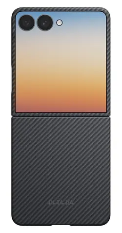 Pitaka Edge Case černo-šedá pro Samsung Galaxy Z Flip8 / Zadní kryt / Aramidové vlákno / MagSafe