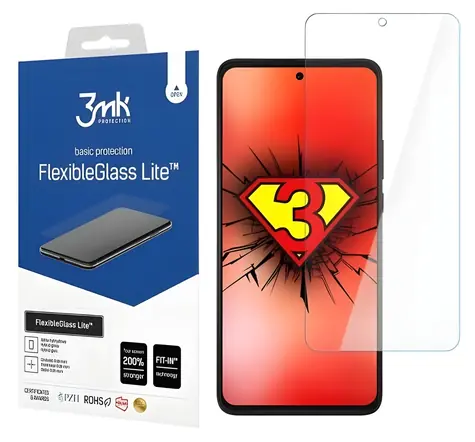 3MK FlexibleGlass Lite pro Motorola Edge 2022 / Hybridní sklo / tloušťka 0,16 mm / tvrdost 6H
