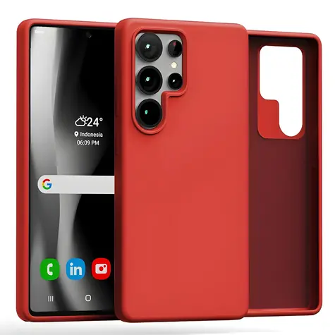 Mercury Silicone Case červená / Pouzdro / Silikonové / pro Samsung Galaxy S25 Ultra