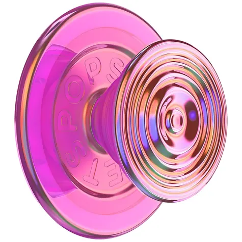 PopSockets Round Ripple Iridescent Aviation Opalescent MagSafe růžová / Držák na telefon / MagSafe / stojánek