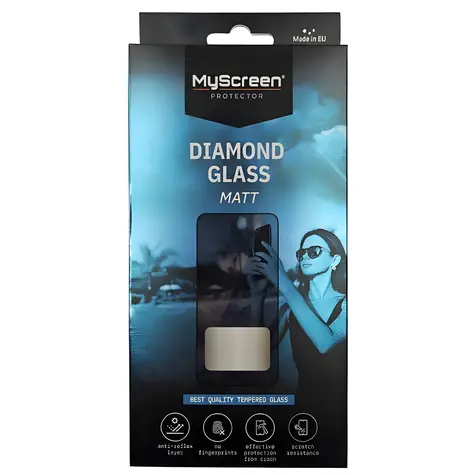 MyScreen Diamond Glass Matt černá / Ochranné sklo / Apple iPhone 16 Pro Max