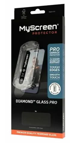 MyScreen Diamond Glass Pro Fit Frame / Ochranné sklo / Apple iPhone 16 Pro / s instalačním rámečkem