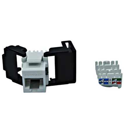 Schrack HSEMRJ5UWS / Keystone modul / Cat.5e / nestíněný / SFA