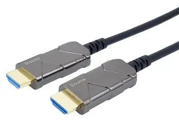 PremiumCord HDMI 2.1 optický fiber kabel 5 m / Kabel HDMI / Ultra High Speed / 8K 60Hz / zlacené konektory