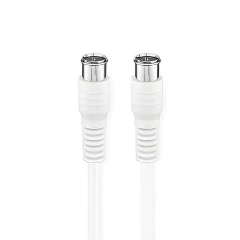 Nedis satelitní kabel Quick-F - Quick-F pozlacený bílá / Kabel / 75 Ohm / 50 dB / dvojité stínění / 10 m