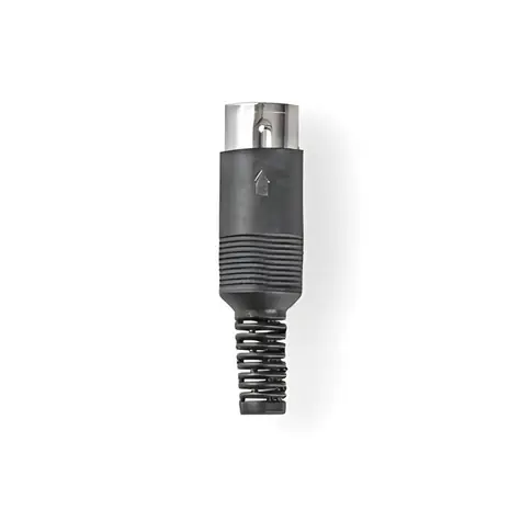 Nedis DIN konektor černá / Audio konektor / Zástrčka / Twist-on / Poniklovaný / 6,0 mm / 25 ks