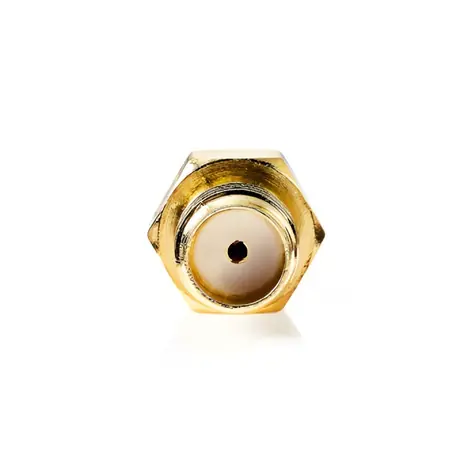 Nedis Adaptér RP-SMA(F) - SMA(F) zlatá / Adaptér / Pozlacené kontakty / 50 Ohm / 2 ks